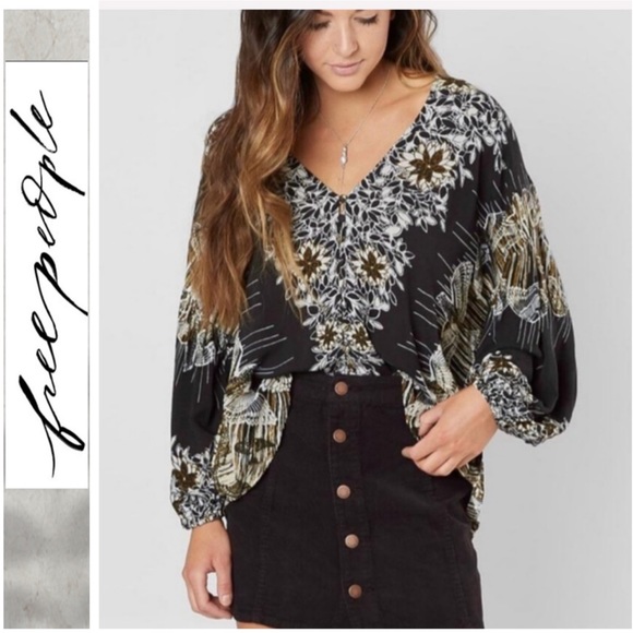 Free People Tops - NWT Free People bird of feather print